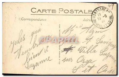 Candés (M.-et-L.) — Ogólny widok Candés w Montsoreau (północ) — LL — Rewers