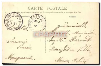 Igreja de Nossa Senhora — Chemillé (M.-et-L.) — Mercerolle, Bazar, Chemillé — Verso