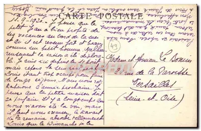 Durtal (M.-st-L.) — A Touchardière — Editor não identificado, número de série não visível — Verso