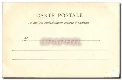 Tours — Place do Castelo Novo — Editor: C. Dens & Fils, n°62 — Verso