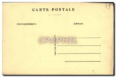 Angers (M.-et-L.) — Zamek i Statua Króla Renego — Rewers