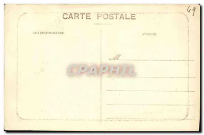 Angers - Estátua do Rei René e o Castelo — Edição Artística L. V., n° 8005 — Verso