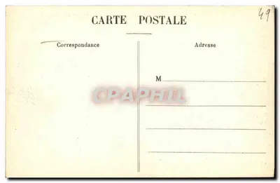 Angers - Vista geral do Ponte da Basse-Chaine e do Castelo - L. V., fot. — Verso