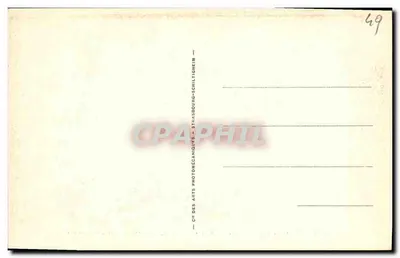 Angers (M.-et-L.) — Widok zbrojowni Apokalipsy, autorstwa Nicolas Bataille (1377-1400). Anioł i Diabeł — ND. — Rewers