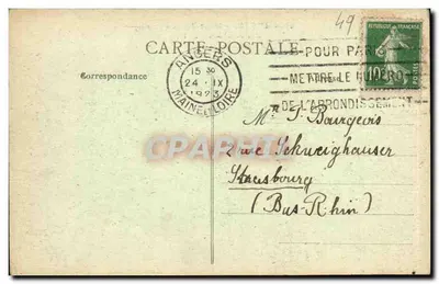 Angers - Museum voor Religieuze Antiekheid - Oud Bisdom - L. V., fot. — Achterkant