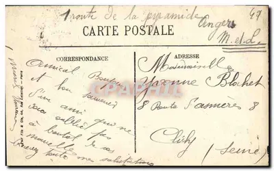 Angers (M-et L.) — La Place du Ralliement, il Teatro e la Rue d'Alsace — D. F. — Verso