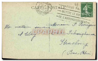 Angers — Jardin du Mail — Ogólny widok z lotu ptaka — L. V., fot. — Rewers