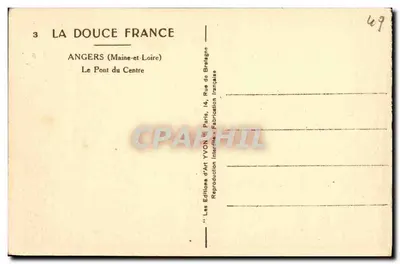 Angers — Most Centralny — Wydawnictwo Art YVON — Rewers