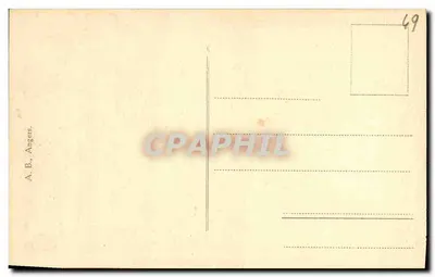 Angers — Plac Lorens — Statua Davida z Angers — Rewers