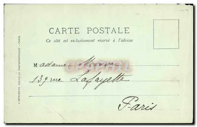 Cartolina d'epoca Angers Ingresso del Castello Cappella e Pelit Castello dei Duchi di Anjou — Verso