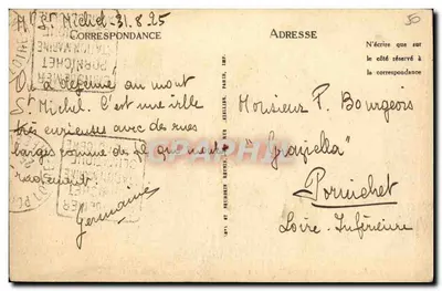 Mont-Saint-Michel — Les Prés-Salés des Grèves — wydawca LL — Rewers