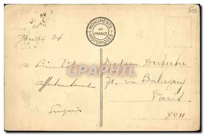 Abbaye du Mont-St-Michel — Widok ogólny — wydawca nie widoczny — Rewers