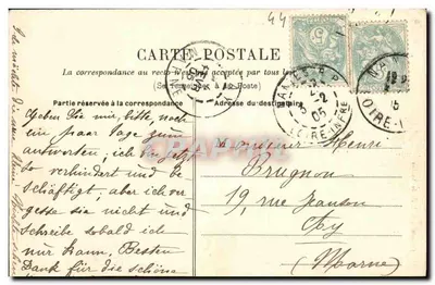 NANTES - O Jardim das plantas e sua área d'água no fundo da grande gramada — Coleção G. I. D. de Nantes — Verso