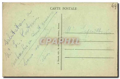NANTES (L.-I.) - La Fontaine de la Place Royale - éditée par J. Nozais — Verso