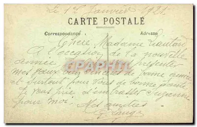 Chauny (Aisne) — Praça da Estação — ruínas após destruição — editor Batilice - Jathy, n°33 — Verso