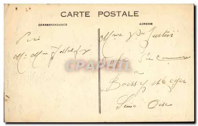 Crouy (Aisne) — O Cemitério Militar — Editores Linaud - Crouy — Verso