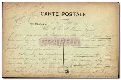 Chauny (Aisne) — A Retirada dos Alemães — Editor desconhecido, n° 637 — Verso