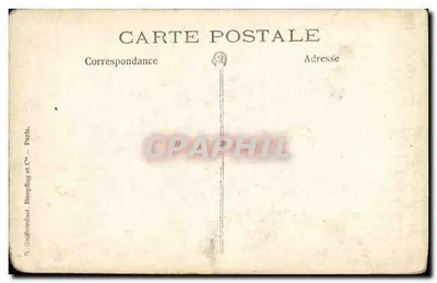 Destruction d'un village — église avec clocher intact au milieu des ruines — éditeur H. Gallonniard, Dresplag et Cie, Paris — Verso