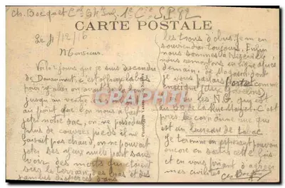 Verdun — Rue Mazel — devastação após a guerra 1914-1918 — editor L. C. H., Paris — Verso