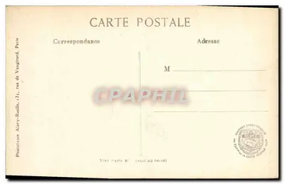 Arras — Casas em Ruínas na Avenida Faidherbe — L. C. H. Paris, n° 381 — Verso
