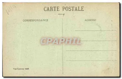 Épernay — Dymiące ruiny Moulin Delaire — G. Debais, seria 11 — Rewers