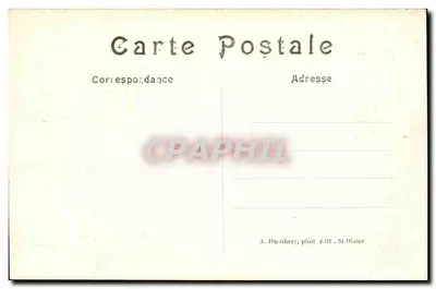 Sermaize-Marne — Vista geral após o bombardeio — A. Humbert, fot. edit. St Dizier, n°4 — Verso