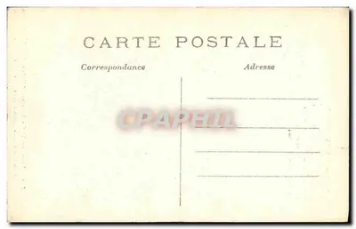 Senlis — Zniszczona katedra i uszkodzony dzwonnica — L'H, Paryż — Rewers