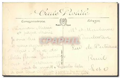 Arras — Rue L’Hermile — Edición Fernand Benoll — Reverso