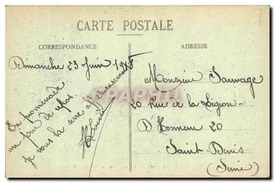 Mourmelon-le-Grand (Camp van Châlons) — Rue de Châlons — Militaire Boekhandel Godefroy, Mourmelon-le-Grand — Achterkant