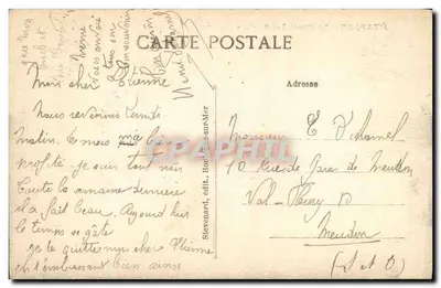 ÉTAPLES — Cmentarz Angielski — Stevenard, wydawca — Rewers
