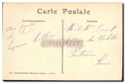 Senlis po przejściu Niemców — Wrzesień 1914 — Le Point du Jour, n°9 — Rewers