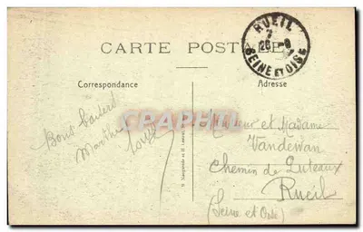 Vauxaillon e o Mont des Singes — ruínas e paisagem — editor não identificado — Verso