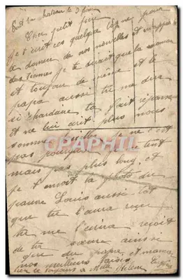 Enfants offrant des fleurs à un général — scène de rue — éditeur J.K. n° 9463 — Verso