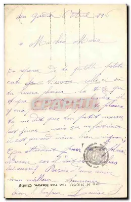 Honneur aos Bravos — Medalha Militar — editor Noug, n° 663 — Verso