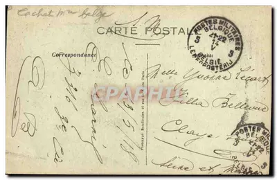 Ruines des Halles d'Ypres — après le bombardement — Phol-Express - Visé Park — Rückseite