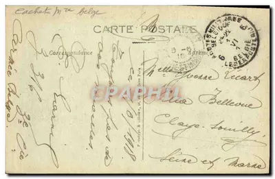Ypres (Bélgica) — Entrada da rue au Beurre — Phot-Express Visé Paris — Verso