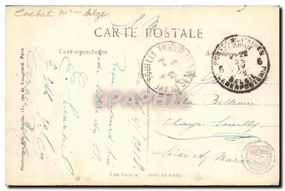 NIEUPORT (Belgia) — Plac Gare — L. C. H. Paryż, nr 464 — Rewers