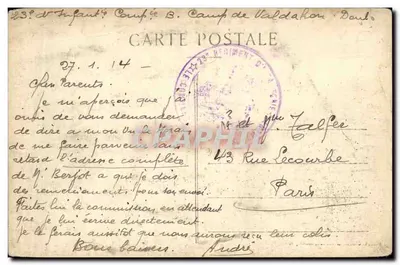 Malbuisson — Vista geral do Lago — Editor L. Fauvel, n° 358 — Verso