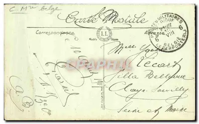 Pervyse — La Grande Place après le bombardement — Vias Parle n° 415 — Verso