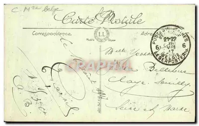 Renneighe — Ruine della chiesa dopo il bombardamento — Visé Paris n° 731 — Verso