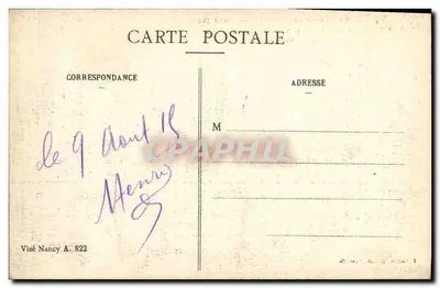 Gerbéviller — Rue Gambetta incendiée par les Allemands — edit. Landerillat — Achterkant