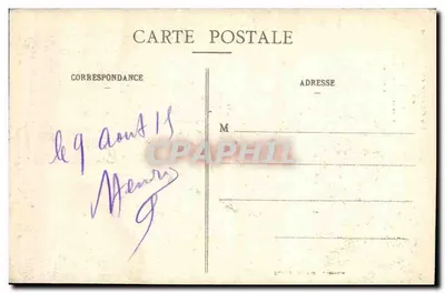 Clézentaine — Igreja destruída — Bastien, lib.-édit., Lunéville — Verso
