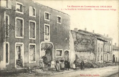 Rozelieures — Savaş sonrası köyün iç görünümü — Bastien, lib.édit., Lunéville