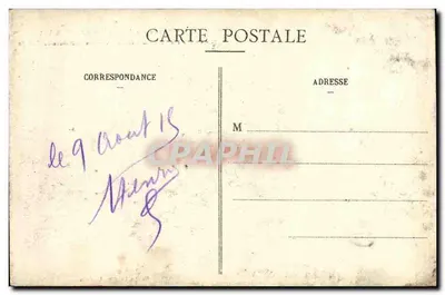 Rozelieures — Savaş sonrası köyün iç görünümü — Bastien, lib.édit., Lunéville — Arka yüz