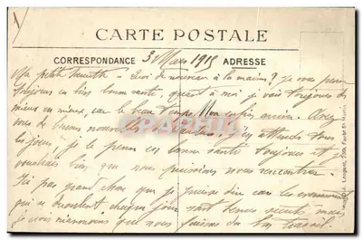 Arras — Rue St-Géry após os bombardeios de 6 e 8 de outubro de 1914 — Charles Ledieu, Arras, n°14 — Verso