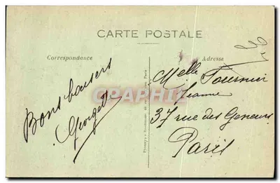 Nesle (Somme) — Bairro destruído — Lembrança francesa — Verso