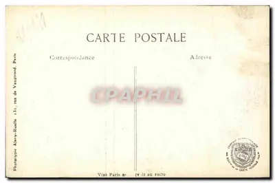 Bétheny (Marne) — coluna comemorativa da revista do Tsar Nicolas II e do Presidente Loubet, permanecendo de pé no meio das ruínas — L. C. H. Paris, n° 325 — Verso