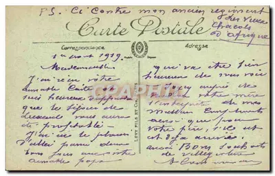 Les Zouaves — As Festas da Vitória, 14 de julho de 1919 — LL, n°14 — Verso