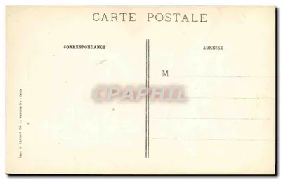Stara pocztówka Militaria Wojna Carency Niemiecka trzona — Rewers