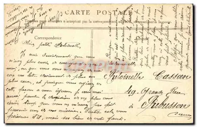 Een momentje hygiëne tussen twee schoten — Oorlog 1914-15 — G. Mathière, Uitgever, 33 rue de Charonne, Parijs — Achterkant